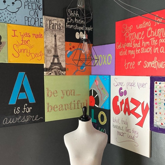 Set/2 Music Lovers Hand Painted Art - Picture 8 of 8